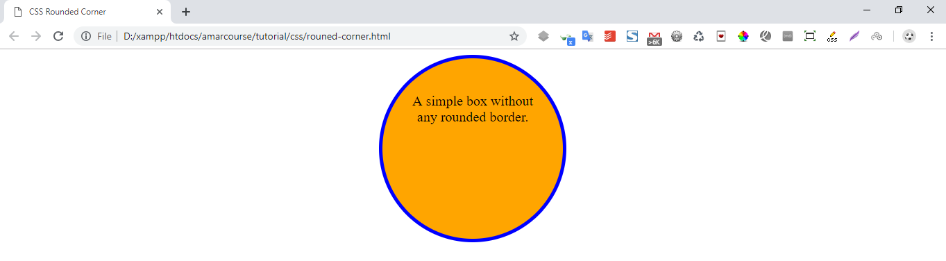 css rounded box