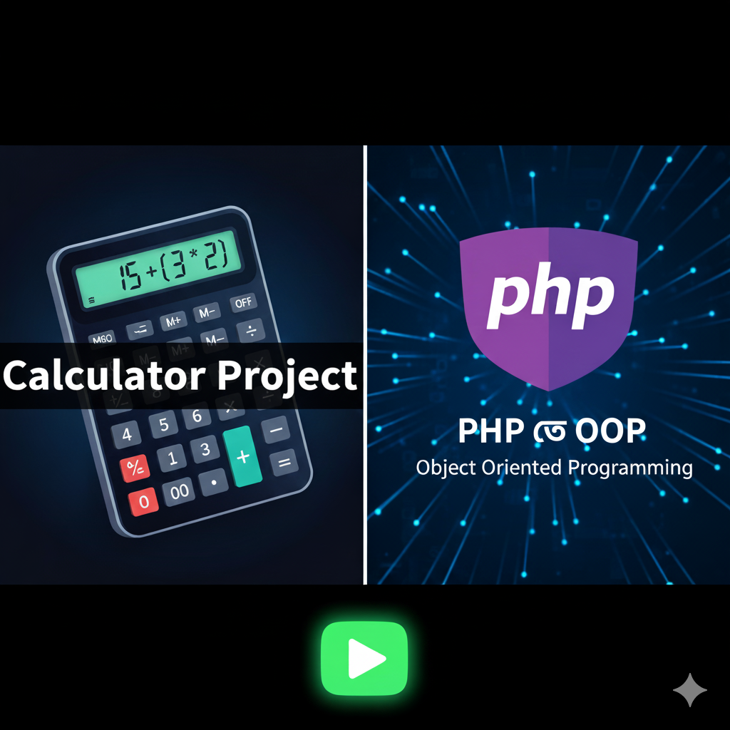 PHP তে OOP(Object Oriented Programing) এর মাধ্যমে Calculator তৈরী করা
