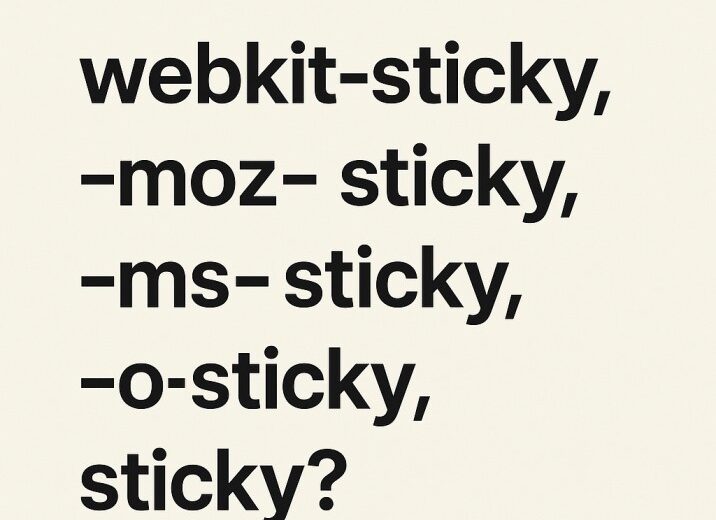 sticky, ms-sticky, o-sticky, sticky
